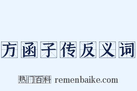 方函子传反义词是什么意思的图片